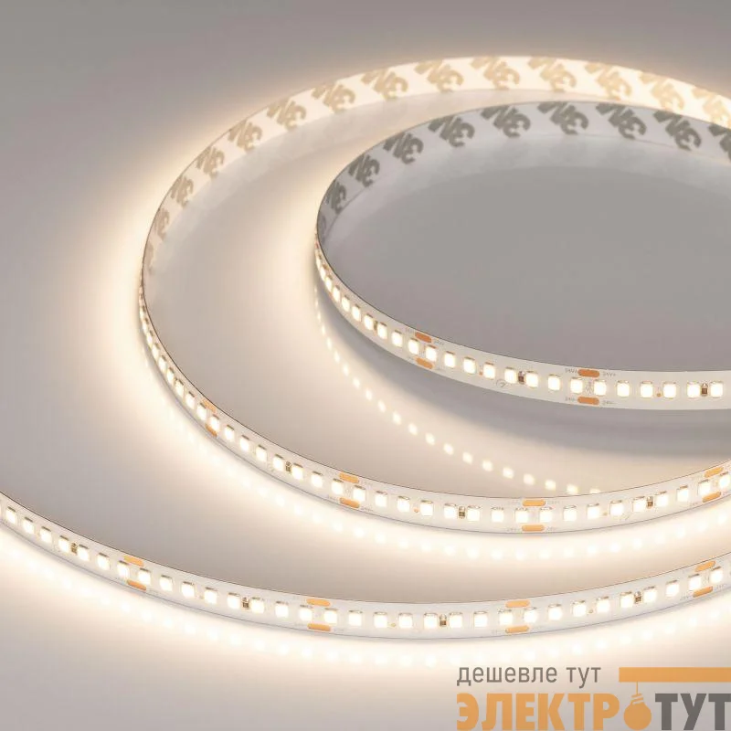 Лента светодиодная RT-A192-10mm 24V Warm 3500К 17.6Вт/м IP20 2835 высок. эффект. 150лм/Вт (уп.5м) Arlight 038774