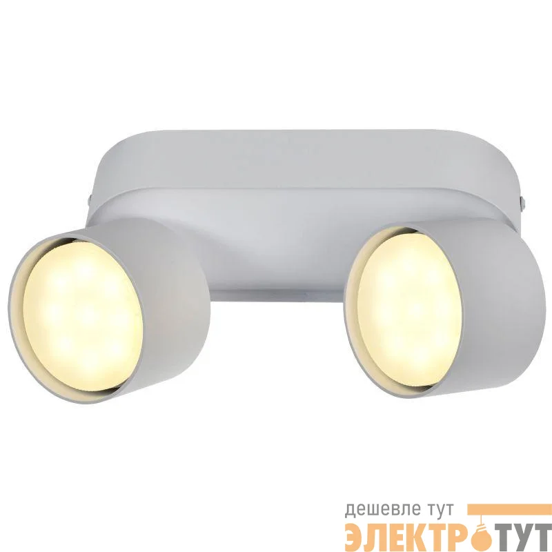 Светильник 4042 2хGX53 настенно-потолочный бел. IEK LT-USB0-4042-GX53-1-K01