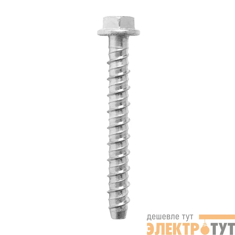 Анкер-шуруп для бетона с шестигранной головкой и пресс-шайбой 8х75мм DKC CM360875