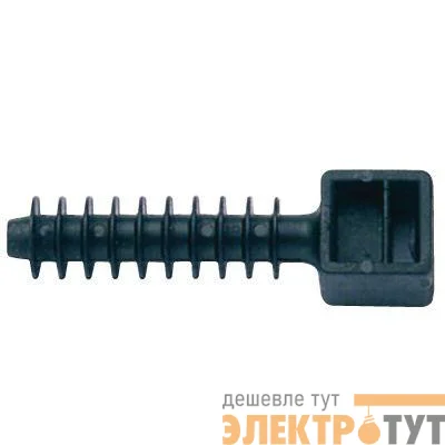 База монтажная с дюбелем 37х13 для г/к черн. (уп.100шт) DKC 25459