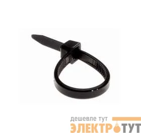 Хомут кабельный 2.5х100 нейл. черн. (уп.100шт) Rexant 07-0101