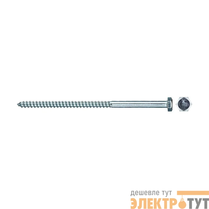 Болт сантехнический 6х120 DIN 571 оцинк. (уп.2шт) Tech-Krep/Zitar 103879