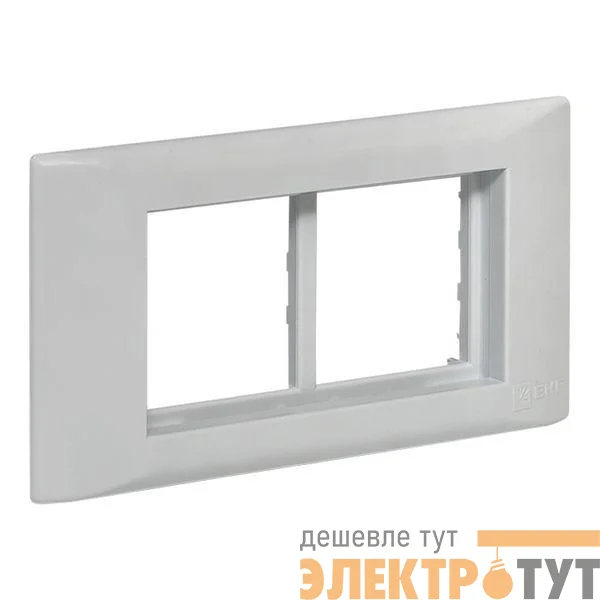 Рамка 2-м 4мод. + суппорт для парапетного кабельного канала C-Line EKF sup-4-105-50