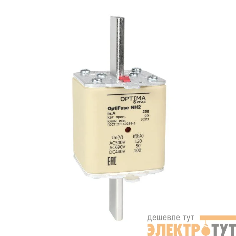 Вставка плавкая OptiFuse NH2-200-gG-УХЛ3 КЭАЗ 374952