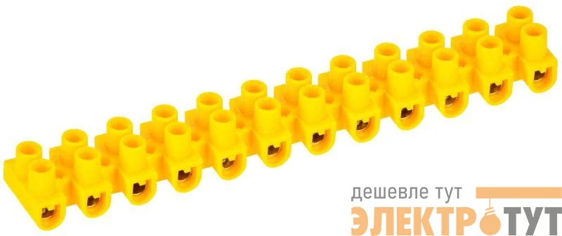 Колодка клеммная ЗВИ-5 н/г 1.5-4.0кв.мм 12 пар желт. IEK UZV7-005-04