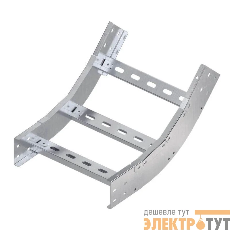 Угол для лотка вертикальный внутренний 45град. 300х100 R300 в компл. с крепежн. элемент. цинк-ламель DKC LH0133KZL