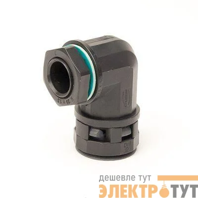 Комплект монтажный муфта 90град. труба-коробка DN 48мм М50х1.5 полиамид черн. DKC PACN48M50N