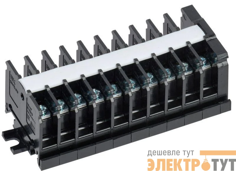 Блок зажимов БЗН TK-010 1.5кв.мм 10А на DIN-рейку 10 пар IEK YZN43-10-001-K02