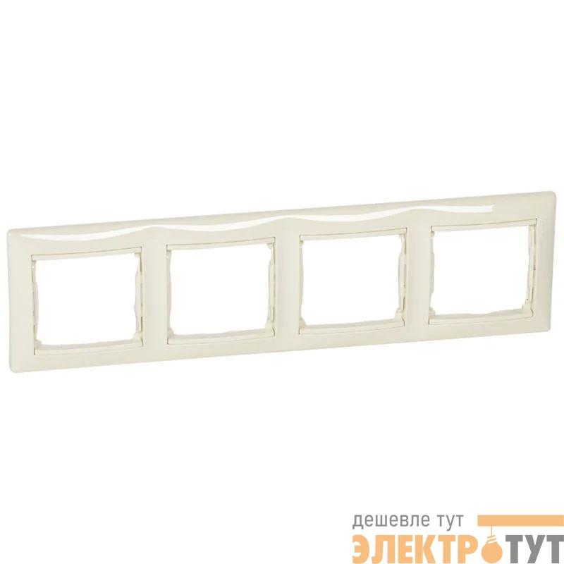 Рамка 4-м Valena горизонт. сл. кость (DIY-упак.) Leg 695634
