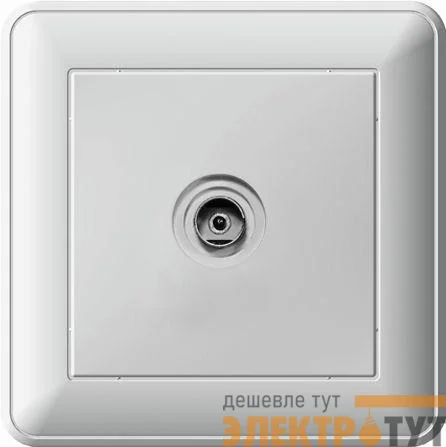Коннектор TV антены 1-м СП W59 в сборе оконечная бел. SchE RTS-151-18