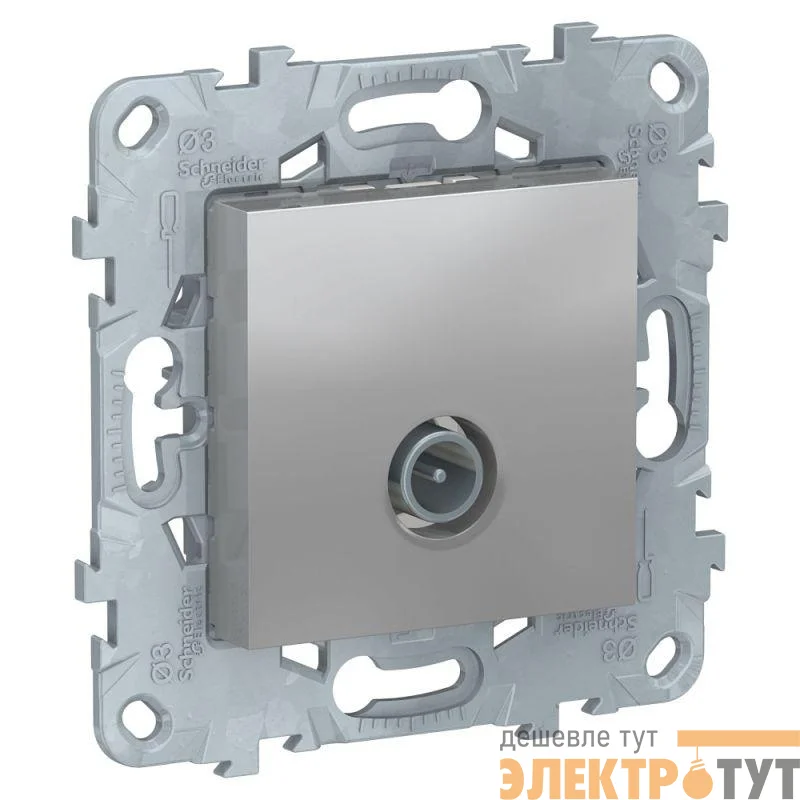 Механизм розетки TV UNICA NEW оконечная алюм. SchE NU546430
