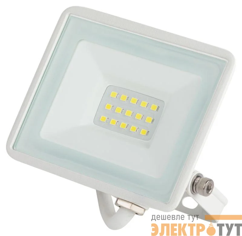Прожектор светодиодный LPR-023-W-65K-020 20Вт 6500К 1600лм IP65 уличный бел. Эра Б0054640
