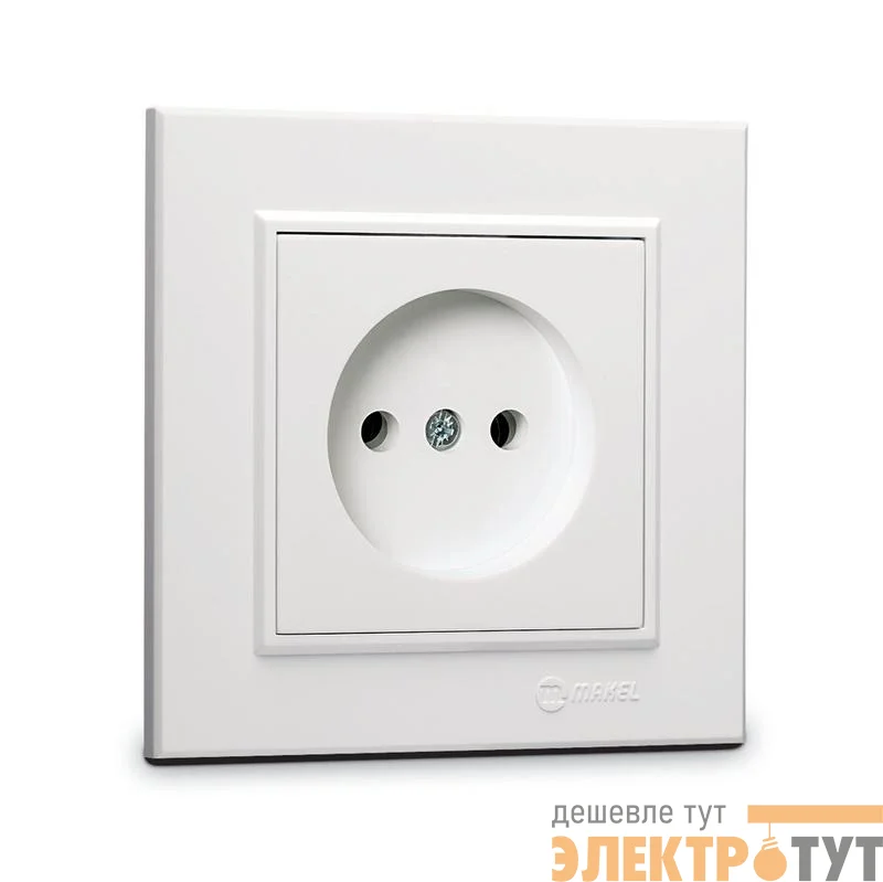 Розетка б/з СП Karea 16А IP20 бел. Makel 56001022