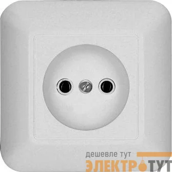 Розетка 1-м СП Прима 10А IP20 без заземл. без шторок бел. (розн. упак) SchE RS10-184-BI