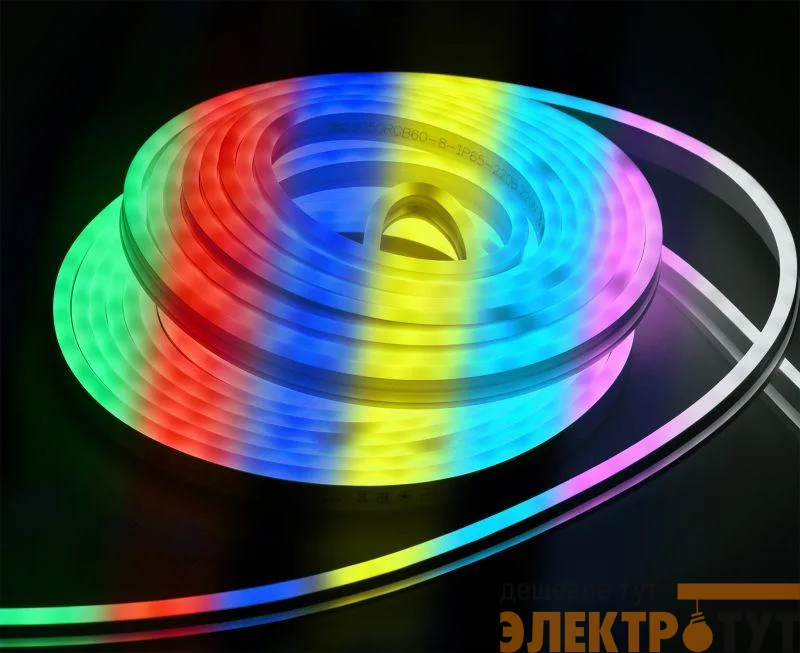 Комплект DIY (5050RGB60-8-IP65-220В 5м + драйвер) IEK LSR5-RGB-060-65-2-05-S0