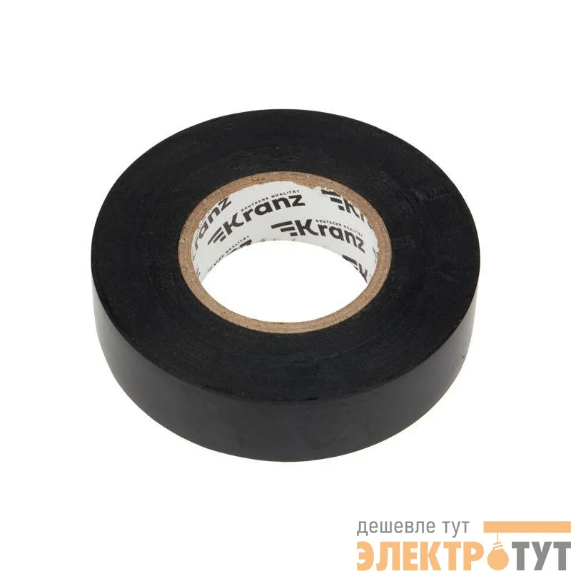 Изолента ПВХ профессиональная 0.18х19мм 20м черн. (уп.10шт) Kranz KR-09-2806