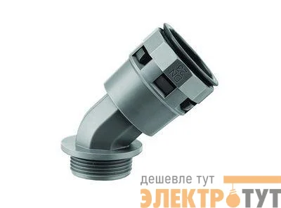 Переходник 45град. труба-коробка DN 29мм М32х1.5 полиамид черн. IP66 DKC PAL29M32N