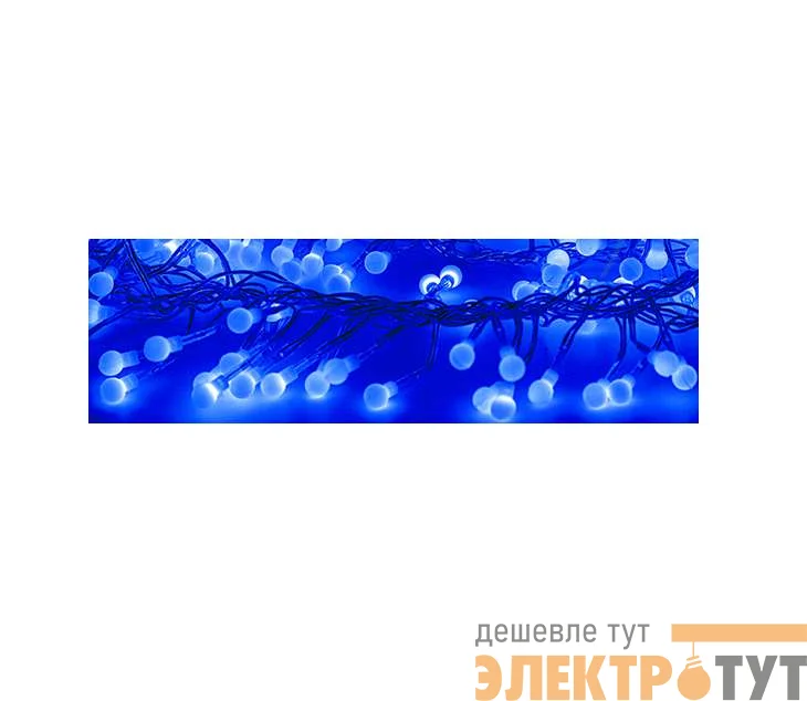 Гирлянда "Мишура LED" 6м 576LED син. прозр. провод 35Вт 220В IP20 NEON-NIGHT 303-613