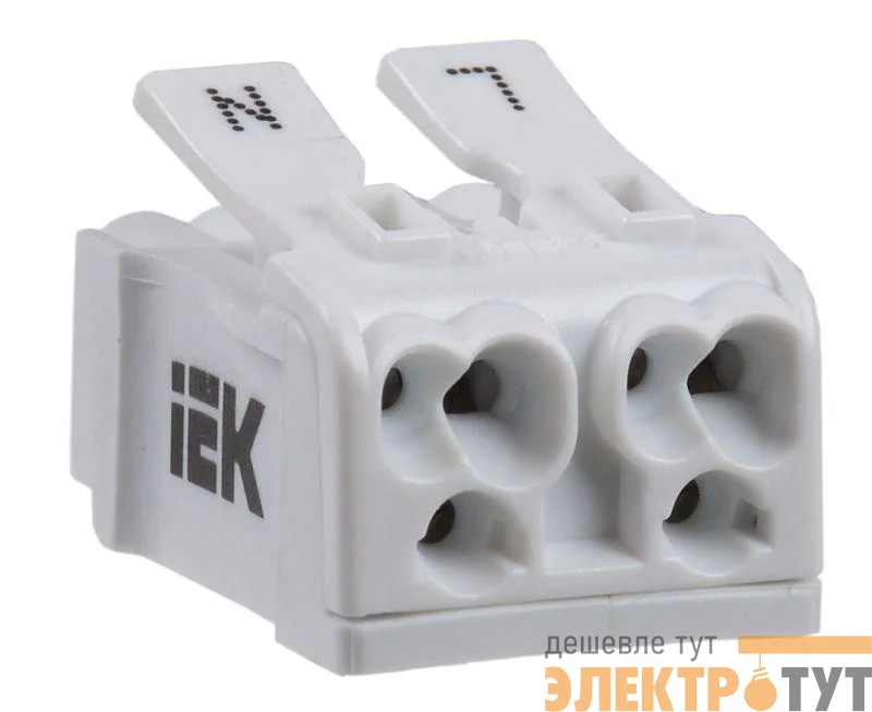 Клемма пружинная соединительная КСП2-L+N IEK UKZ-B06-2P-F0-E0-10