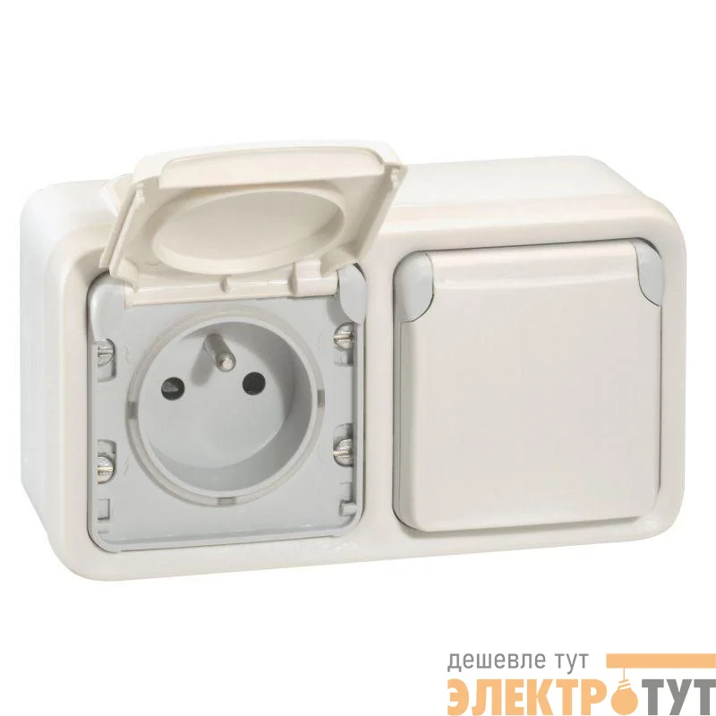 Коробка установочная ОП 2-м Plexo горизонт. бел. Leg 069690