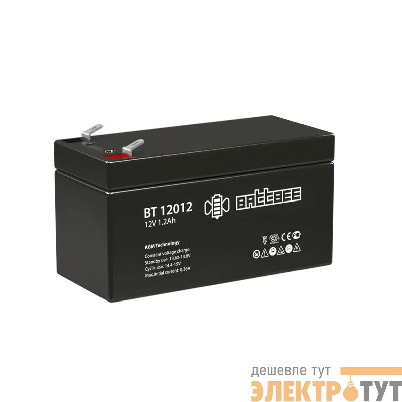 Аккумулятор ОПС 12В 1.2А.ч Battbee Delta BT 12012