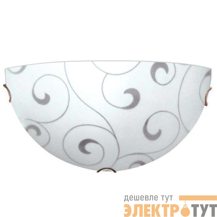 Светильник НББ 21-60 М19 "Морокко" 300/2 1х60Вт E27 IP20 матов. бел./клипсы зол. (инд. упак.) Элетех 1005204319