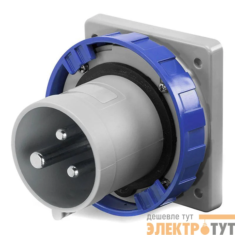 Вилка скрыт. уст. прямая 63А 2P+E 250В IP67 DKC DIS2466393