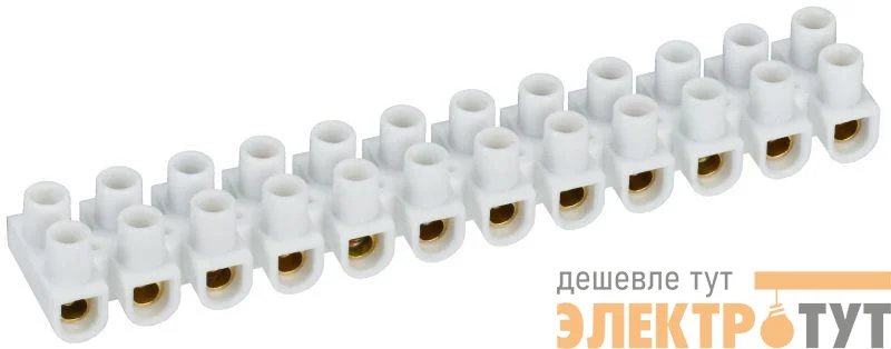 Колодка клеммная полистирол ЗВИ-20 н/г 4-10кв.мм (блист.2шт) IEK UZV4-020-06-2