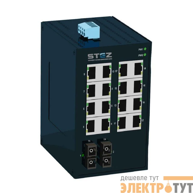 Коммутатор промышленный STEZ1016-2SFP-T СТЭЗ 70310009