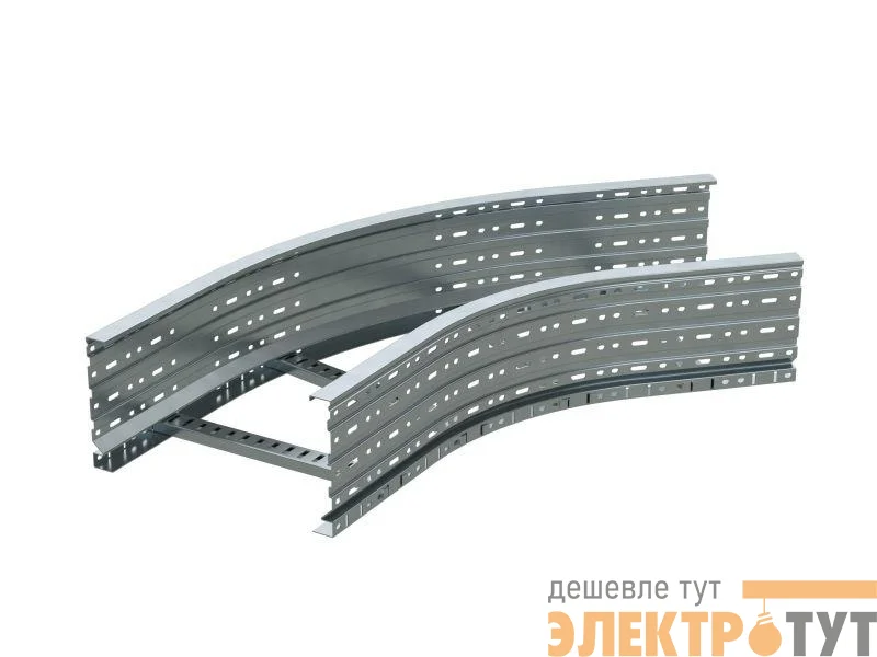 Угол лестничный 45град. 150х400 R600 гор. цинк DKC ULC654R600HDZ