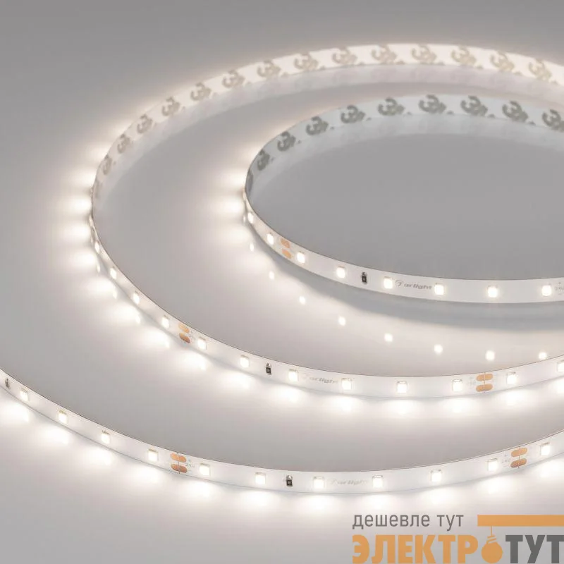 Лента светодиодная UL-A60-8mm 24V Day 4000К 7.2Вт/м IP20 (уп.5м) Arlight 044054