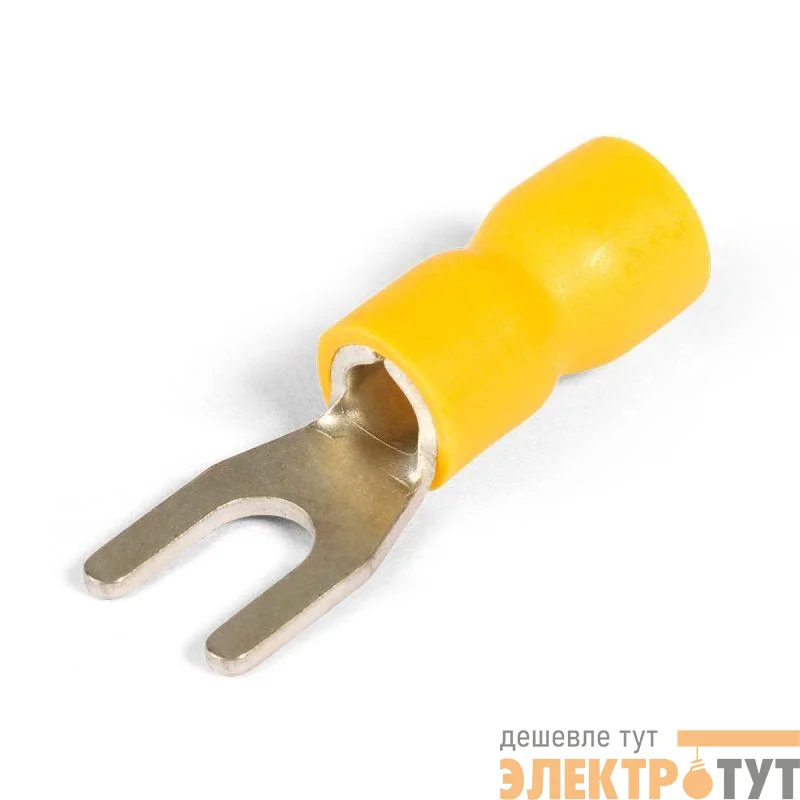 Наконечник кабельный вилочный изолированный НВИ 6.0-4 EasyFix КВТ 90904