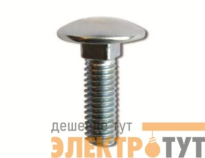 Винт с гладкой головкой и квадратным подголовником М6х16 нерж. (уп.100шт) DKC CM010616INOX