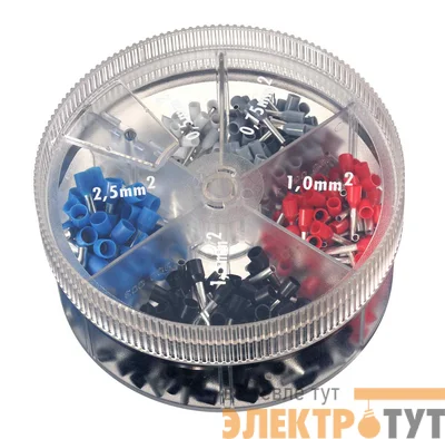 Наконечник-гильза 2.5кв.мм дл. 8мм син. (уп.1000шт) DKC 2ARTD10025