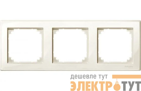 Рамка 3-м Merten беж. SchE MTN478344