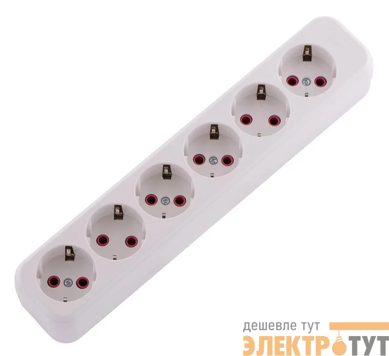 Колодка удлинителя 6-м с заземл. Lila LEZARD 720-0600-601