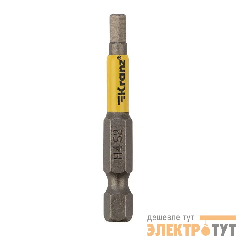Бита шестигранная HEX4х50мм для шуруповерта (уп.2шт) Kranz KR-92-0422-1