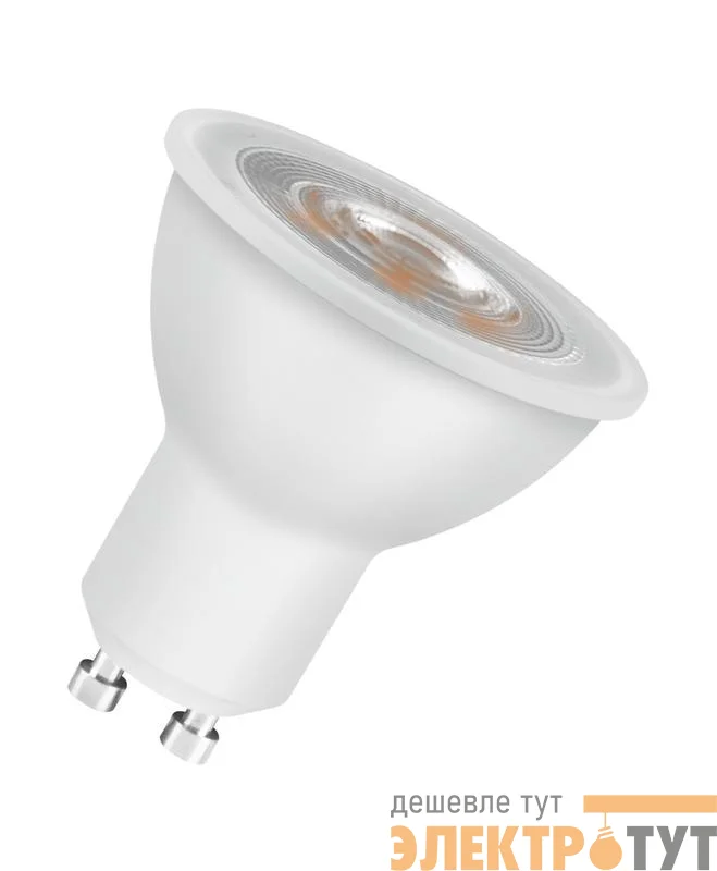 Лампа светодиодная LED STAR PAR16 3W/840 (замена 35Вт) 3Вт 4000К нейтр. бел. GU10 280лм 220-240В прозр. пласт. OSRAM 4058075134812