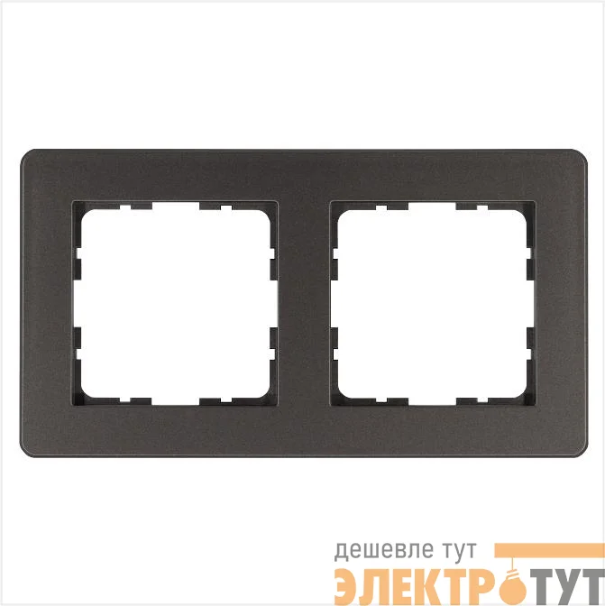 Рамка 2-м G-Flex мокко Jasmart G1102Z