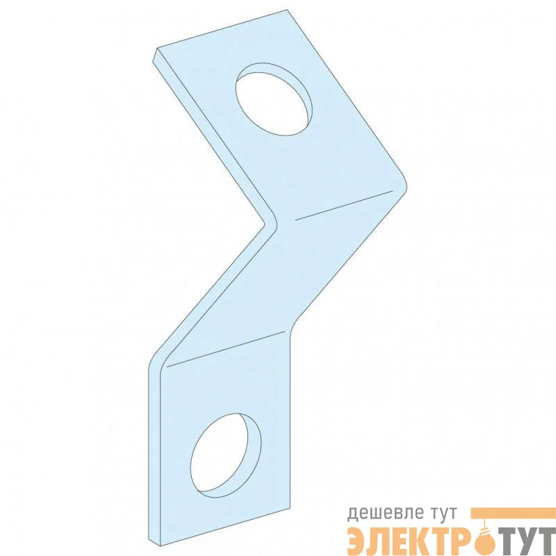 Держатель монтаж. рейки под углом 45град. SchE 03005