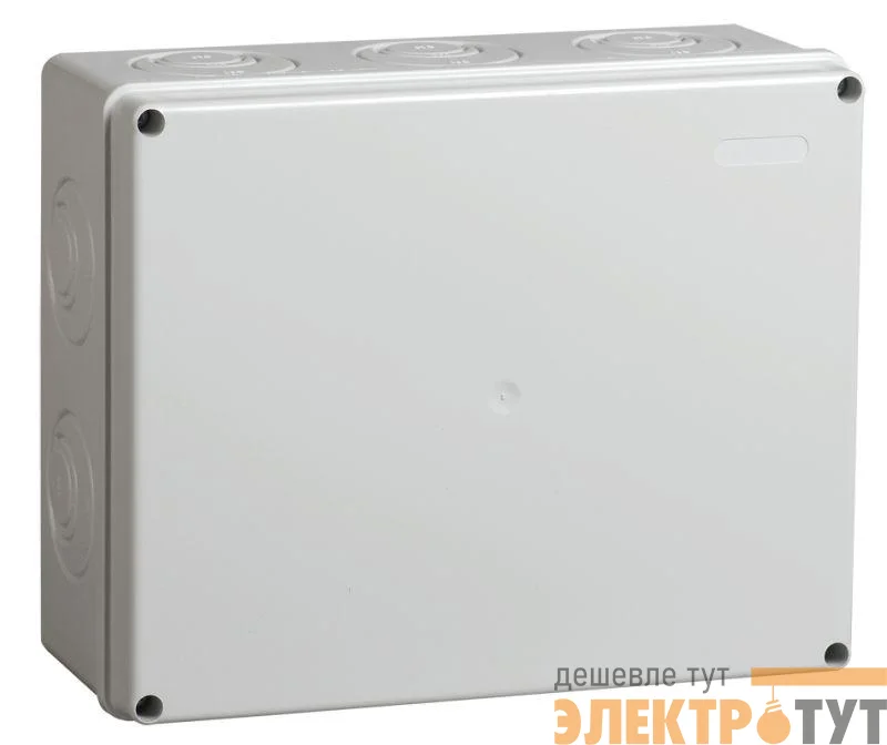 Коробка распаячная ОП 240х195х90 IP55 КМ41272 RAL7035 IEK UKO10-240-195-090-K41-55