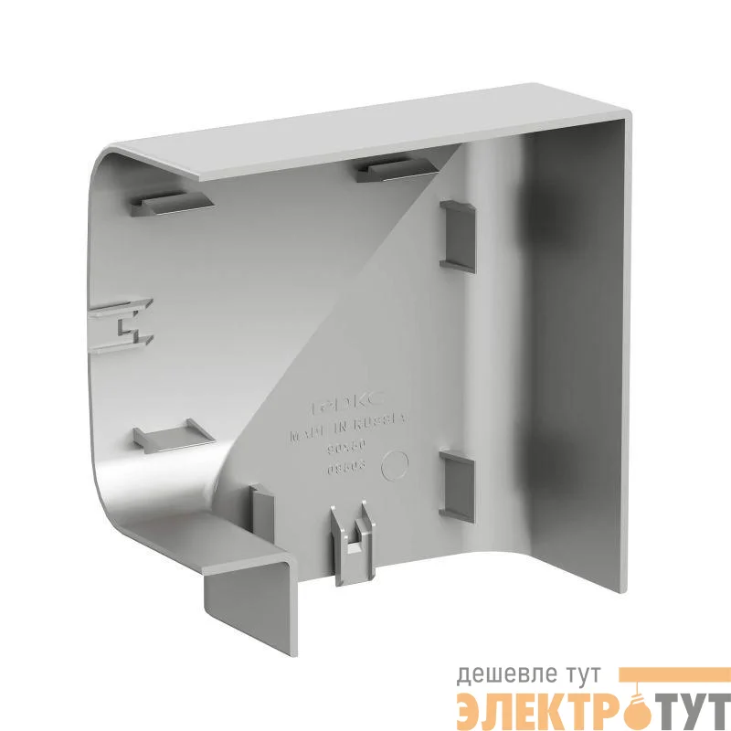 Угол для кабель-канала плоский изменяемый 90х50 с разделит. сер. метал. DKC 09503G