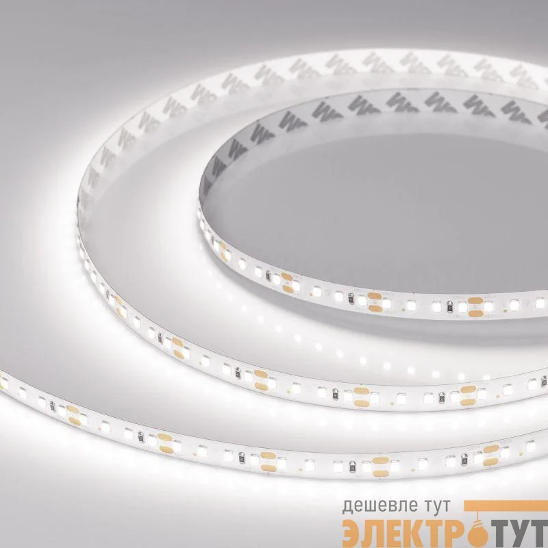 Лента светодиоднаяRT-A120-10mm 48V White 6000К 9.6Вт/м IP20 2835 открыт. (уп.30м) Arlight 038805