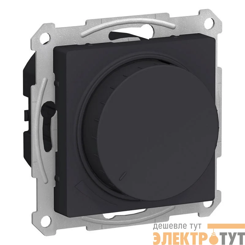Механизм светорегулятора поворотно-нажимного AtlasDesign 630Вт карбон SchE ATN001036