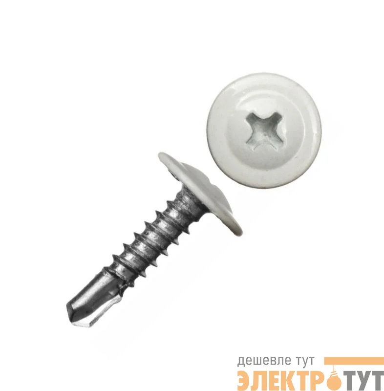 Саморез ШСММ сверло 4.2х16 бел. KP RAL 9003 (уп.20шт) Tech-Krep/Zitar 125523