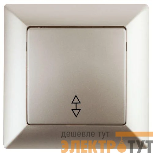 Переключатель 1-кл. СП Solo 4-103-04 10А 250В IP20 шампань Intro Б0053580