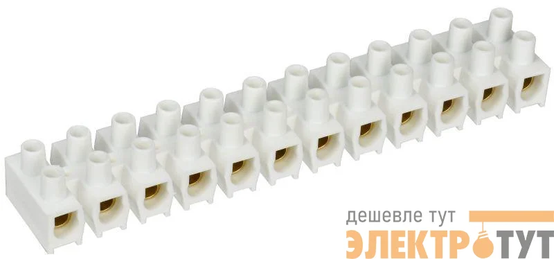 Колодка клеммная ЗВИ-100 н/г 10-25кв.мм 12 пар IEK UZV4-100-25