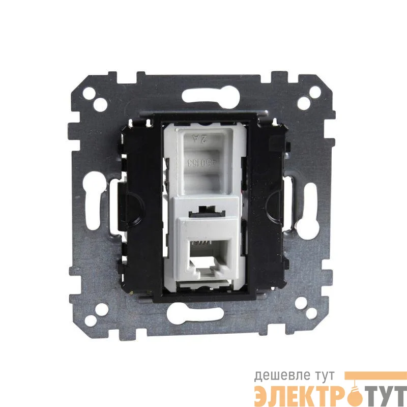 Механизм розетки телеф. СП Merten с 4-конт. разъем. RJ12 SchE MTN463501