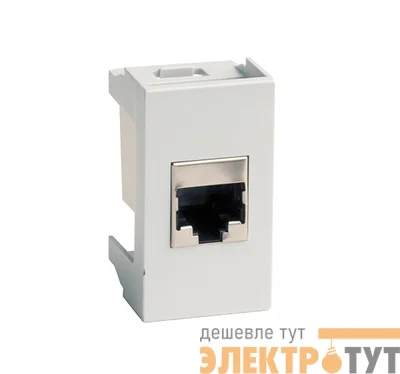 Розетка компьютерная 1-м Viva RJ45 CAT.5E сер. DKC 45138