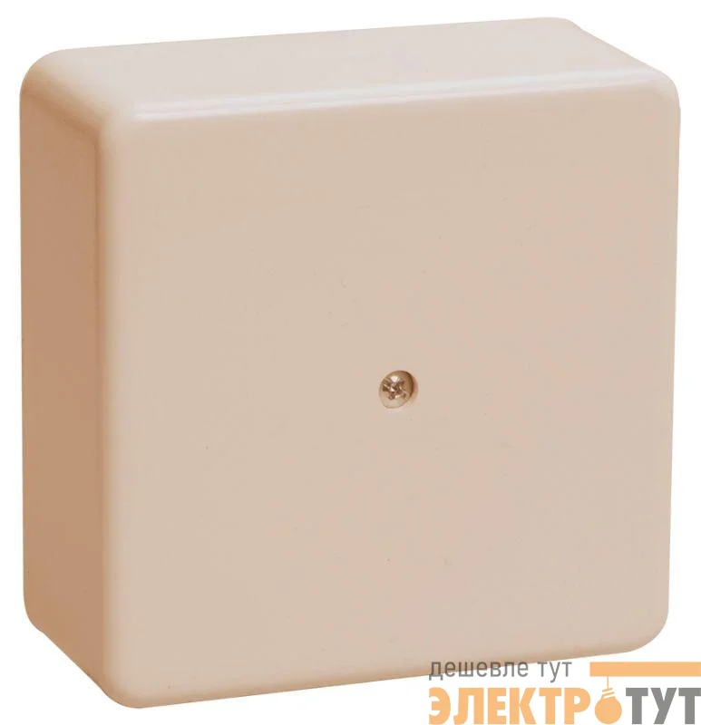 Коробка распаячная ОП КМ 75х75х20 сл. кость IEK UKO10-075-075-020-K32-E